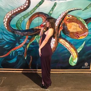 Plum Purple Maxi Express dress size S